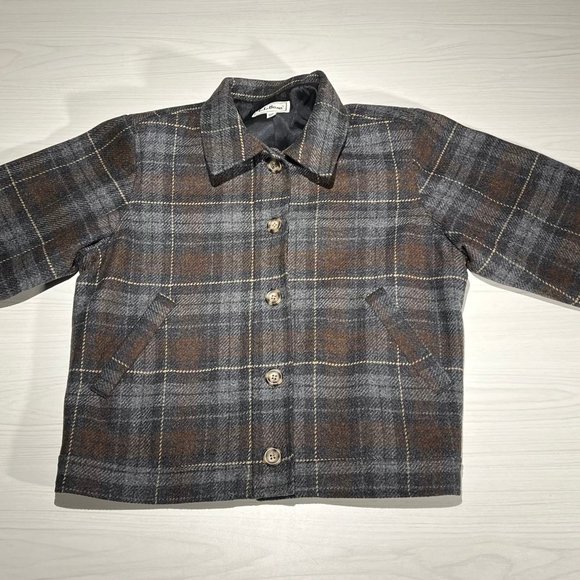Vintage Wool LL Bean plaid jacket 8P - Picture 1 of 8